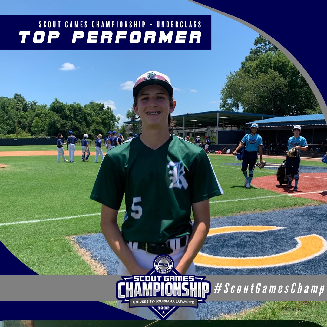⭐️TOP PERFORMER⭐️

Chase Harris: 2-2, 2B, 3B, 3RBI

Summer Team: <a href="/knightknation4L/">Knights Knation #4L</a> 

<a href="/ScoutGamesBSB/">Scout Games Baseball</a> 
#ScoutGamesChamp