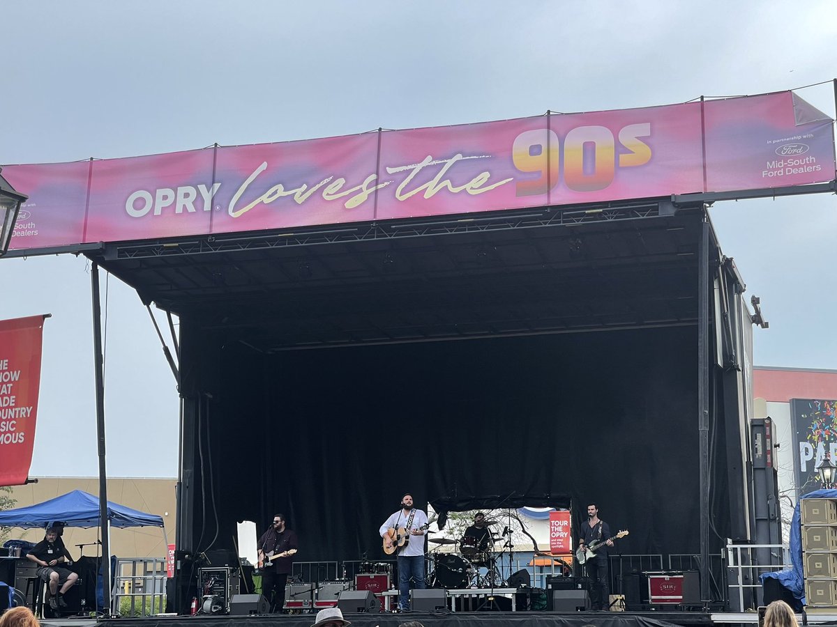 opry's tweet photo. Great to see @jakehootmusic out on the plaza party!

Plaza party presented by our friends @MidSouthFord! https://t.co/7RXSo6fc21