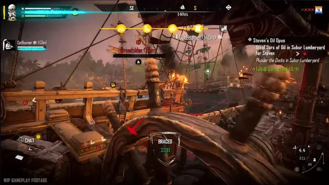 Hal_colicos's tweet photo. Es cague que el UI de Skull &amp; Bones parece esos memes de Ui de elden Ring si fuera hecho por Ubisoft. #ELDENRING #Ubisoft #SkullandBones https://t.co/KA1fSMhApM
