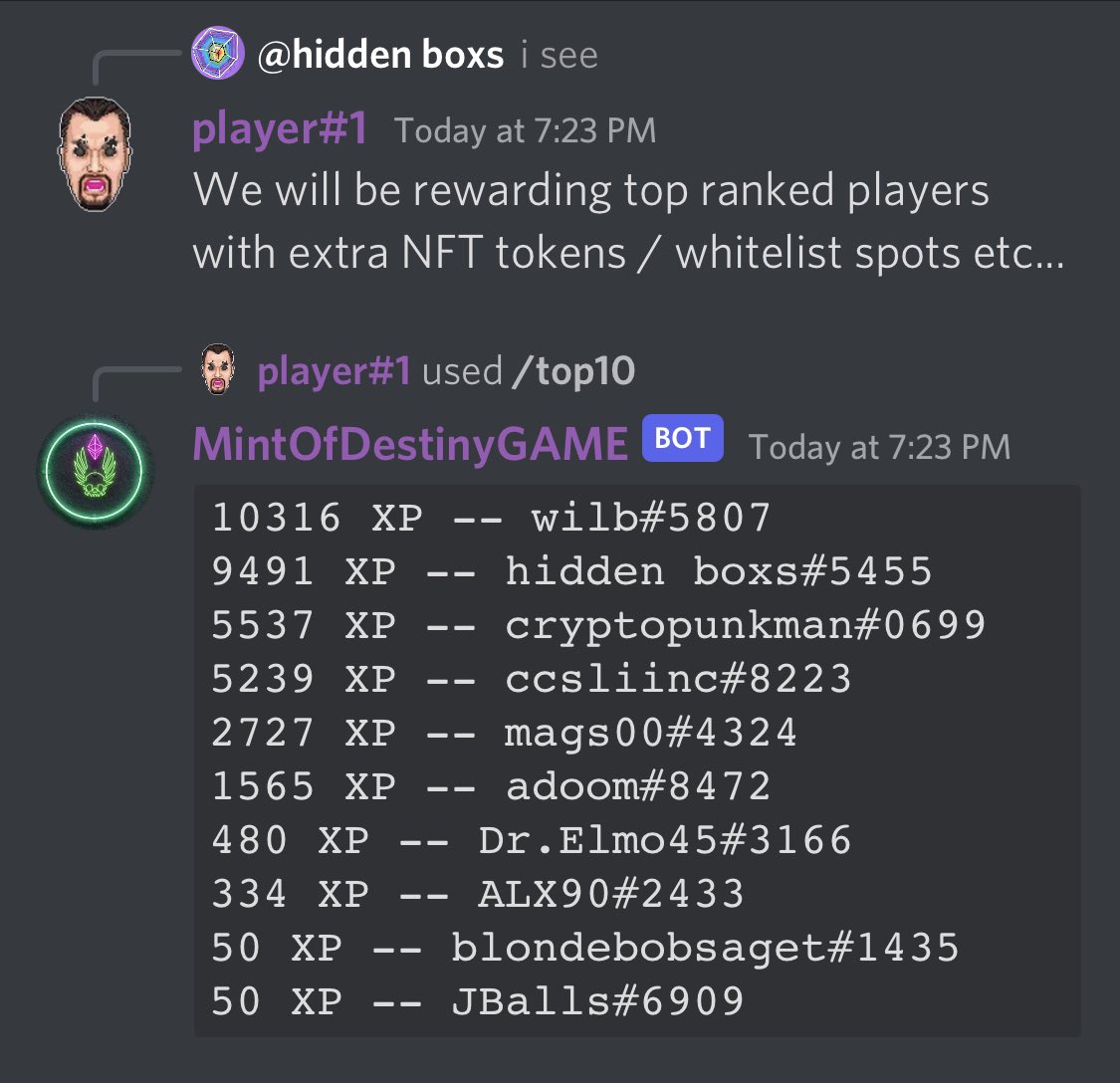 Mint of Destiny tweet media