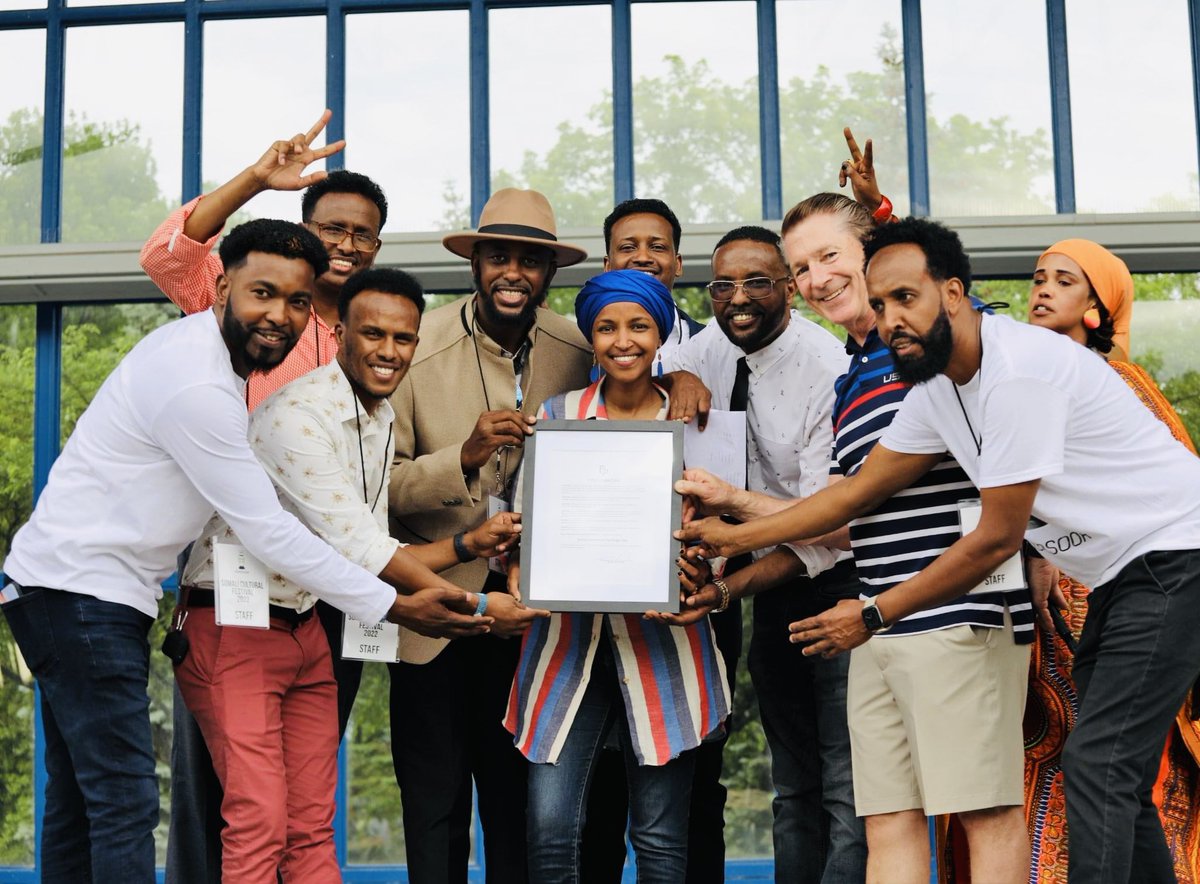 HiddoSoor's tweet photo. Hiddosoor has received the proclamation  for Somali American Heritage Day prior to our festival at the Hilde Performance Center in Plymouth, Minnesota. We thank the Mayor and the city of Plymouth, as well as our sponsors for their support. https://t.co/VMd1eisMPl