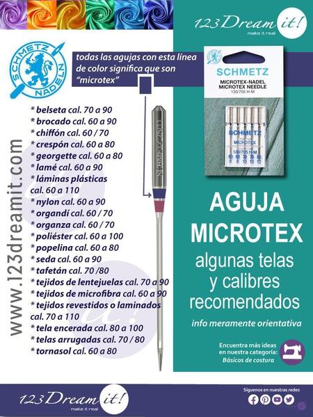 123dreamit's tweet photo. Checa la lista de telas que puedes coser con las agujas #Microtex de #Schmetz y obtén los mejores acabados en tus costura. https://t.co/kC9bxUce4L