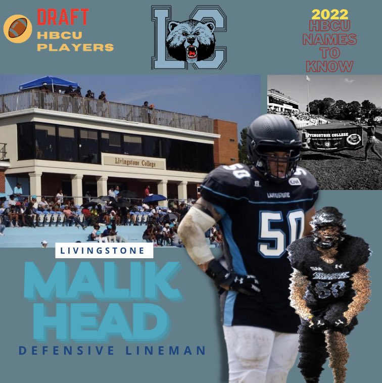 #2022HBCUNameToKnow 

Malik Head (<a href="/malikhead3/">Malik Head</a>) x <a href="/lcbluebears/">Livingstone College Athletics</a> 

#DraftHBCUPlayers 🐻