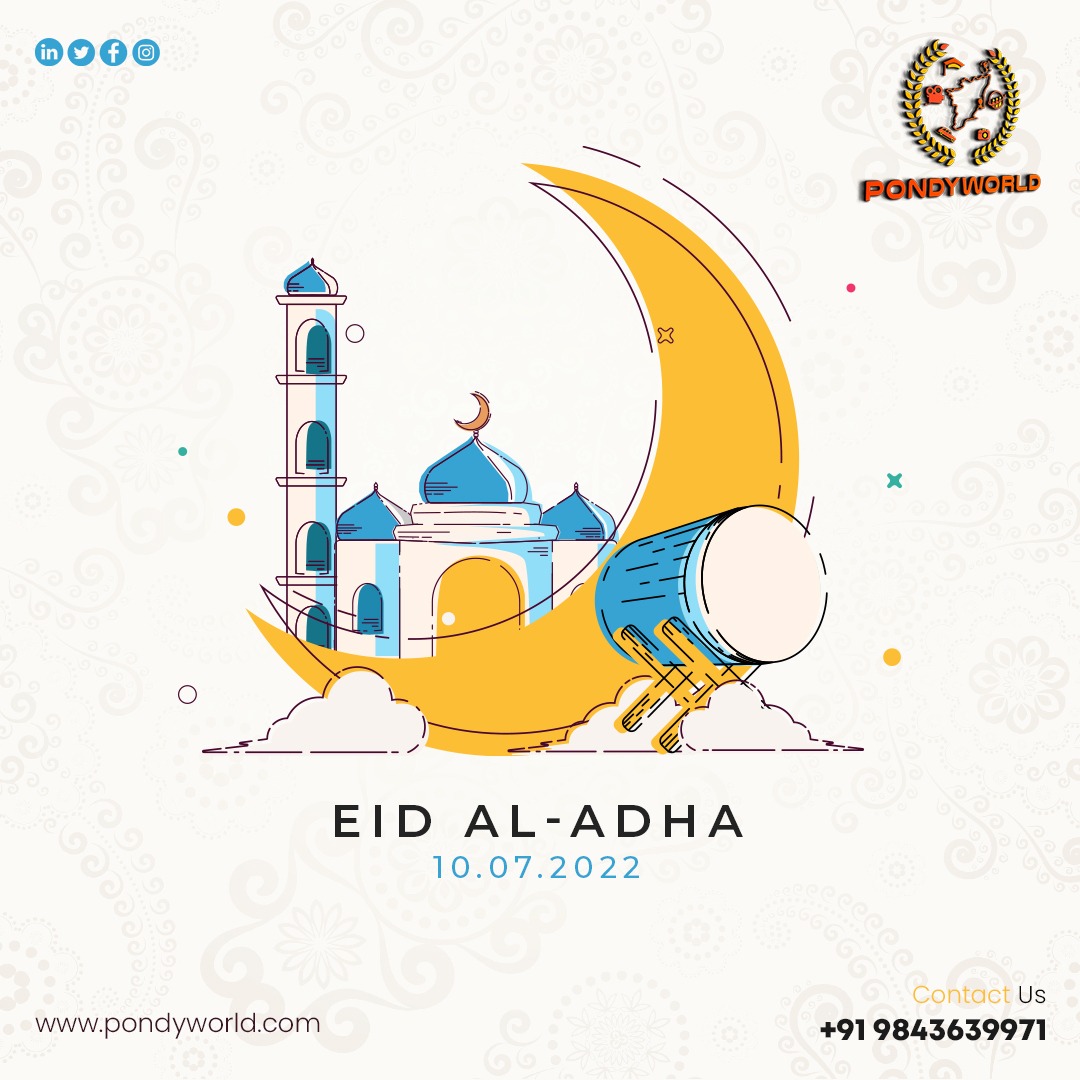 pondyworld's tweet photo. This Eid, may Allah bless you with good health and happiness. Eid al-Adha Mubarak!

#pondyworld #bakrid #eid #eidmubarak  #bakridmubarak #eidaladha #allah #bakraeid #eiduladha #trending #love #qurbani #bakra #muslim #hijab #islam #sheeps  #fashionstyle #chudidar #pondicherry https://t.co/Lp0ETdC7XX