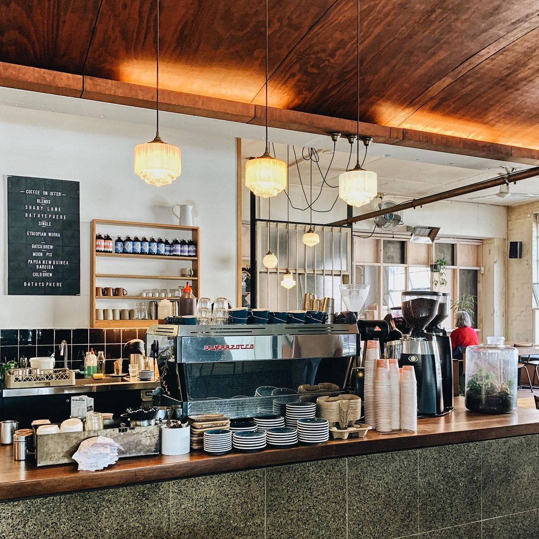 MELBOURNE'S BEST COFFEE SHOPS!
The #hipsterchic #WideOpenRoad #roaster, 
#coffeelab & #café has an #industrialchic #fitout,
inside a converted 1950s #warehouse plastered 
with paste-up #streetart. So very #Melbourne. 
Its #Bathysphere #houseblend is designed to be 
drunk black.