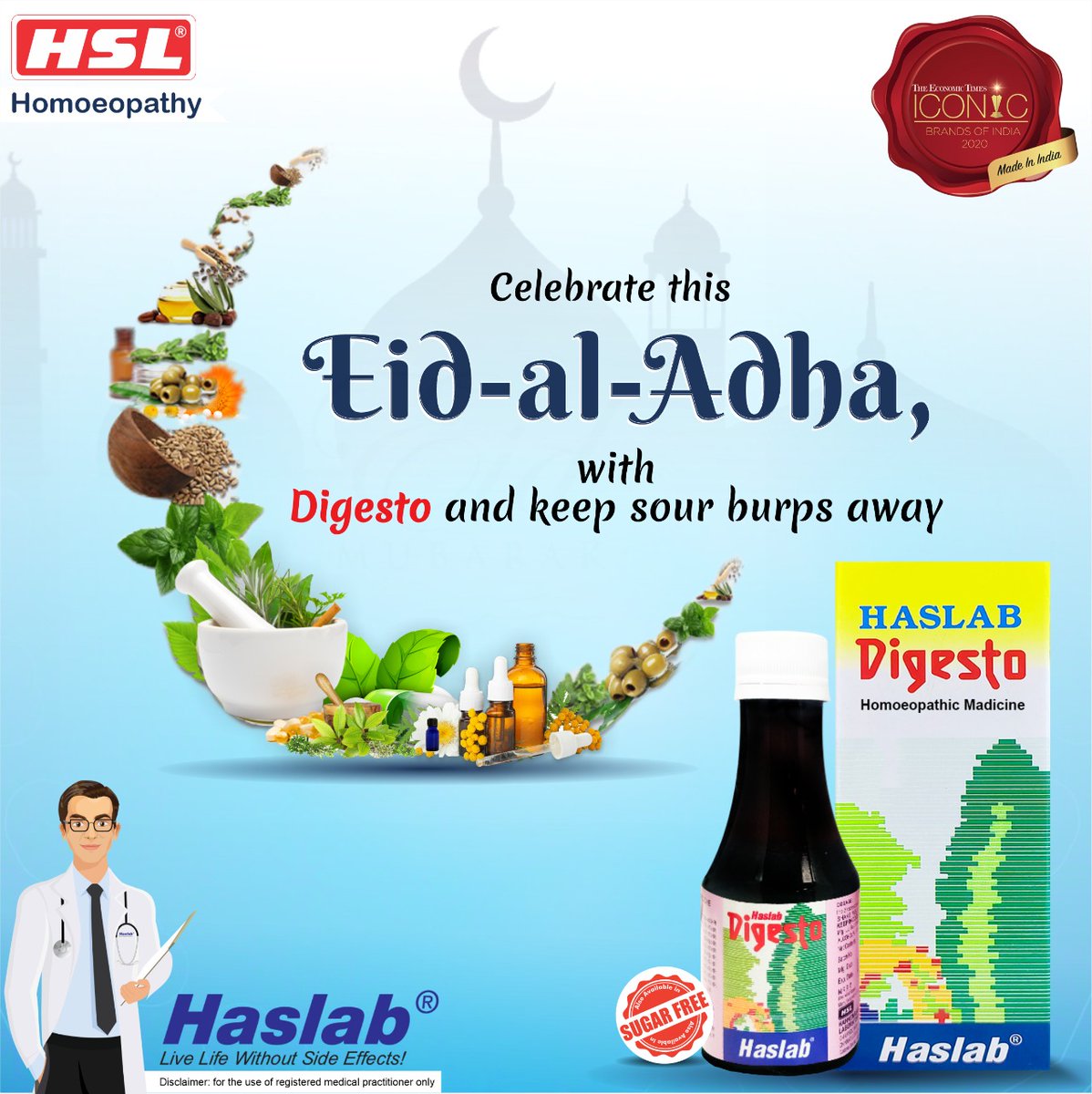 Haslab1's tweet photo. This Eid, have your favourite delicacies without worrying about Acidity and Indigestion.
Order Digesto today!
https://t.co/CthKb5jaQK
#haslab #EidAlAdha #EidAlAdhaMubarak #Digesto #Homoeopathy #Acidityfree #digestion https://t.co/kZfb6xMiko