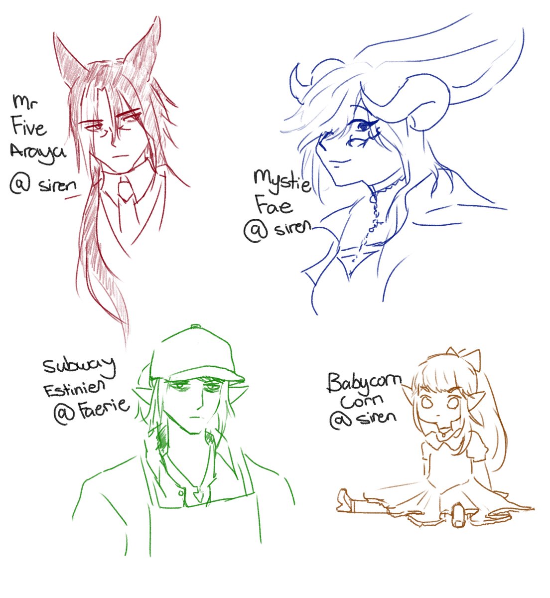 some doodles from #churchartparty <:3