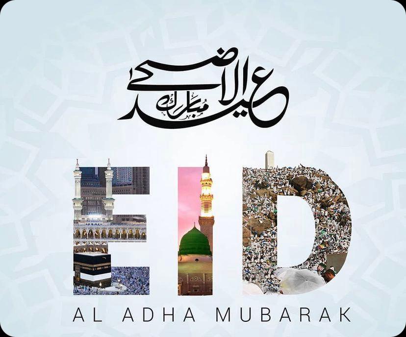 DestinyDunya's tweet photo. Wishing everyone #EidMubarak
#EidAlAdha 

May all our Duas #Hajj
and #Qurbani be accepted 

#Hajj2022 #Hajj1443 #Makkah_and_Madinah_Eagerly_Await_You https://t.co/lzuV2MyNUa