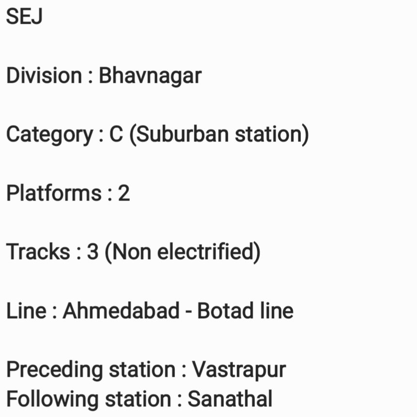 AhmedabadWR's tweet photo. #AhmedabadRailInfo #Stationinfo
Day 17
#Sarkhej #SEJ
One of the last Suburban station on this line.
Also with beautiful infrastructure outside.
@DRM_BVP @drmadiwr @WesternRly
@Gujaratrail @WeAreAhmedabad_ @jagdishthakor70 @SmartCityAhd https://t.co/WcnV9oTmn8