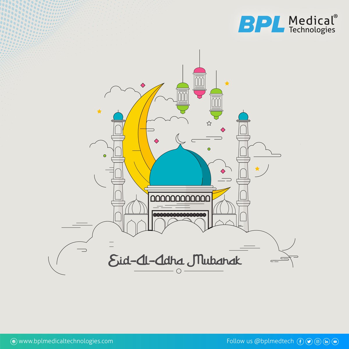 BPLMedTech's tweet photo. #EidMubarak
On this auspicious occasion of Eid-Al-Adha, may Lord bestow you with an abundance of good health and happiness. 
#BPLCares #EidAlAdhaMubarak https://t.co/zops2waKSi