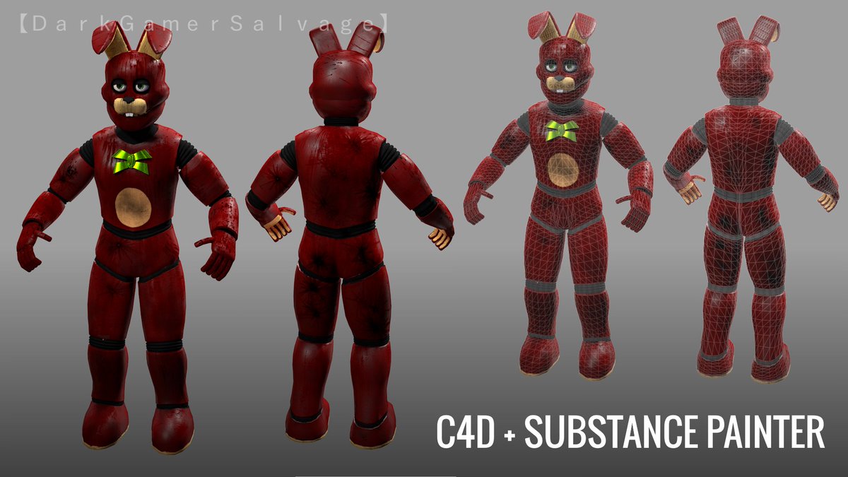 Dani_Cr0well's tweet photo. I made it from a cylinder. It was easy.
It is also the first model I textured in Substance Painter.
#c4d #FNAF #substancepainter https://t.co/M8bQHqSbB8