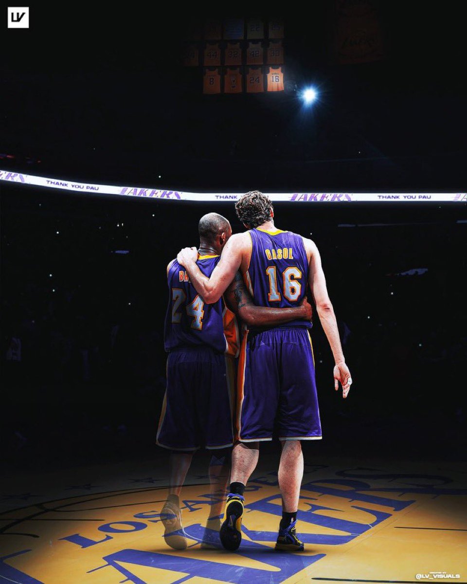 Report: Pau Gasol will have his jersey No. 16 retired by the Los Angeles Lakers.

Well deserved 💜💛 <a href="/paugasol/">Pau Gasol</a>