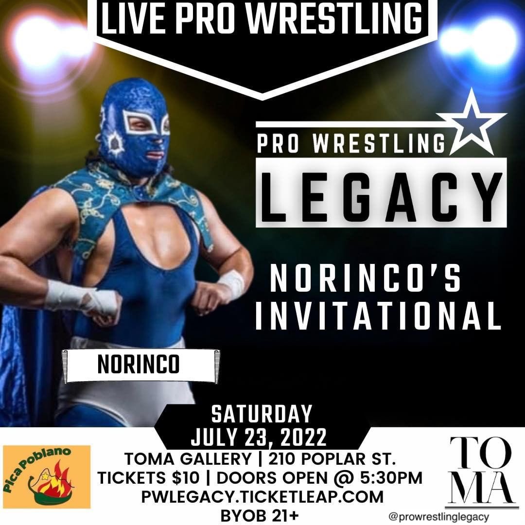 PWLegacyTX's tweet photo. PWL is back Saturday, July 23rd! Battle tested in Juárez, the Titan of Lucha is issuing a challenge to certain qualified individuals. Link in bio for tickets. https://t.co/M3bap3BjB1