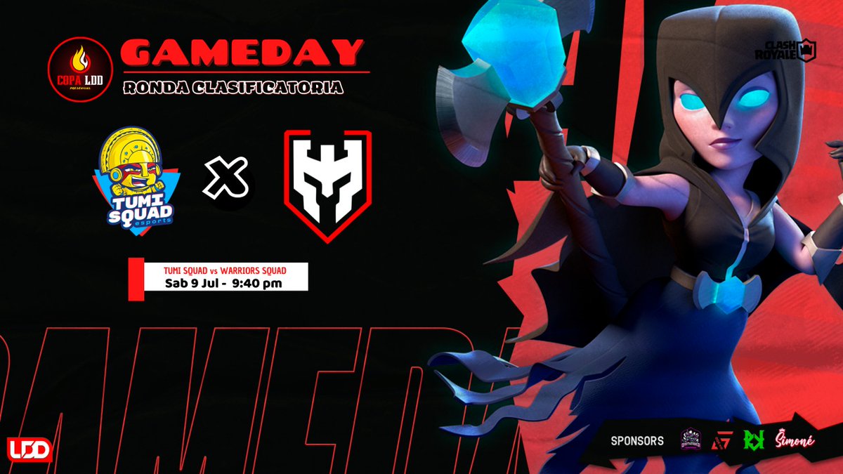#MatchDay🔥

El penúltimo clasificado saldrá de este gran partido.
Tumis van por su primer presencial frente a los guerreros que buscan dar la sorpresa.

¡Todo puede pasar!

<a href="/EclubTumi/">Tumi Squad</a> 🆚️ @WarriorsSquadCR

Disfrutalo EN VIVO desde las 9:40pm🇵🇪 por el canal de <a href="/MaryoCORICR/">Maryori</a>