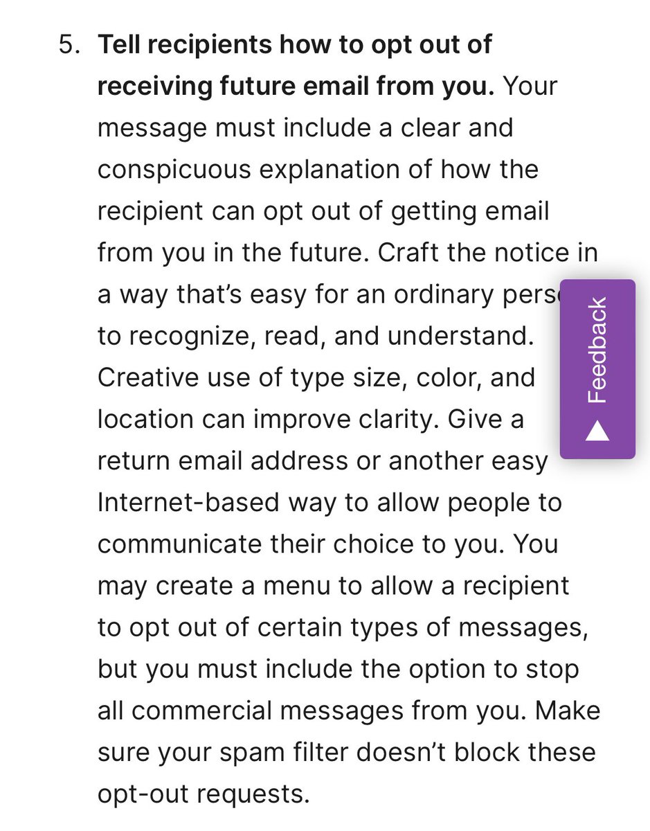 Amy_Ouzoonian's tweet photo. The CAN-SPAM act is real. Please have a clear way that people can unsubscribe from your emails. It's not just a courtesy of being professional, it's a law. #canspamact #Unsubscribe https://t.co/kOLYa4k8rR