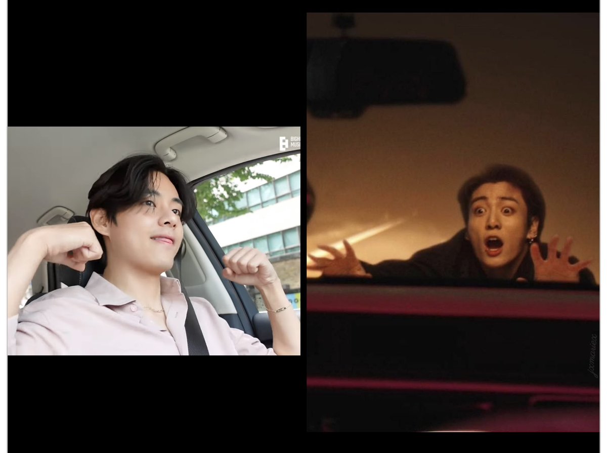 _JoNaNa's tweet photo. @bts_bighit When you let Kim Taehyung take the wheel 🥴 https://t.co/57kLE9UQhs