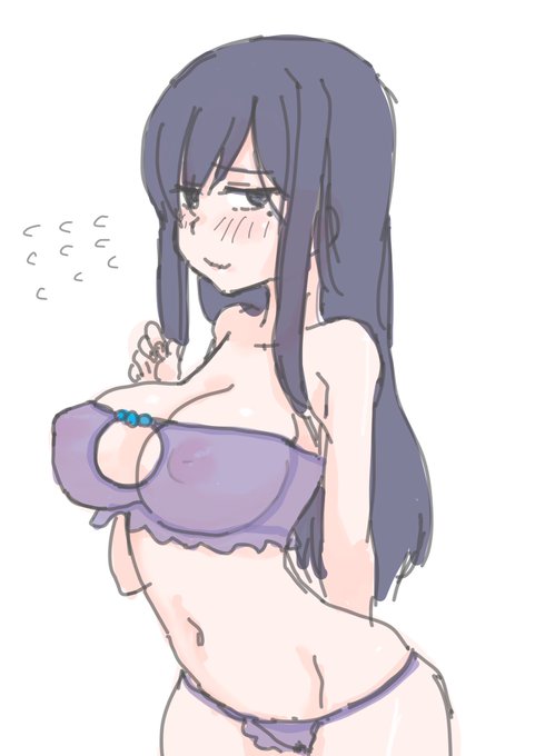 透けちゃって困っているみさきさん(確信犯)とリタミリピンサーフリルの落書きです。ご査収ください。 