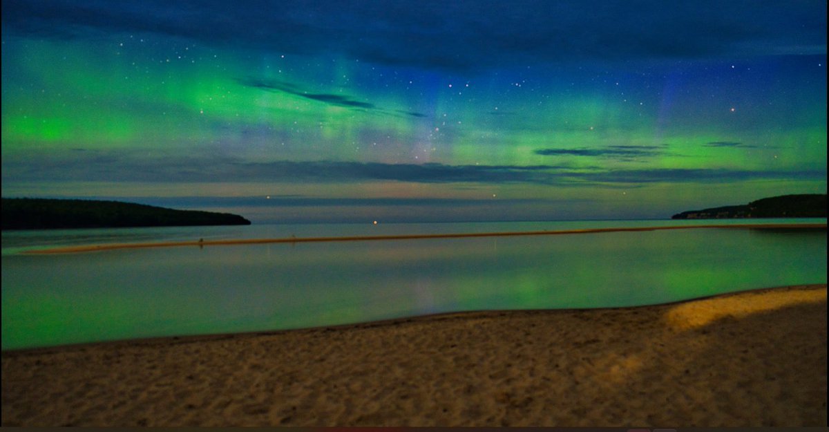 Munising Michigan last night