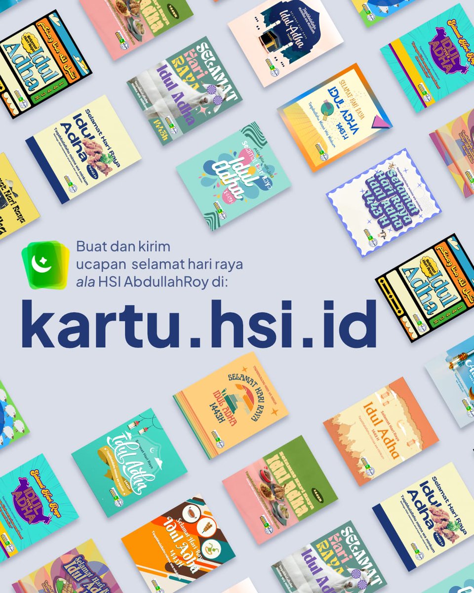 hsiabdullahroy's tweet photo. 🔖 Bagaimana caranya?
1. Klik: https://t.co/sBt7AvbAlV
2. Pilih template yang diinginkan
3. Masukkan Nama dan NIP antum
4. Klik Download / Share. Jika antum memilih:
• Download ➡️ hanya terunduh image
• Share ➡️ terunduh image serta caption
5. Kartu ucapan siap digunakan https://t.co/SrRHQfZKA9