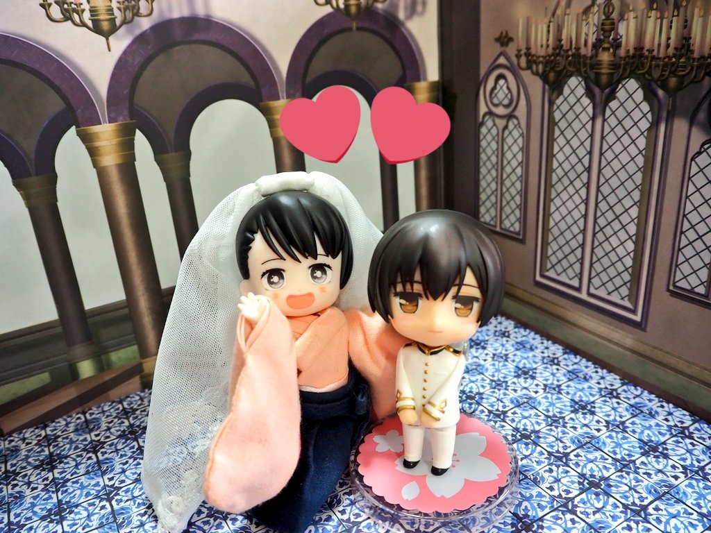 TURBOwithHOSHO's tweet photo. #提督さんとつながりたい 
思えばこのタグが始まりでした(◍ ´꒳` ◍)
1年10ヶ月程お付き合いしていた嫁提督と正式に強い絆を結びました。
まさかツイッターと艦これとねんどろしてたら結婚できるなんて…💦
フォロワー様方どうかこれからもそっとお見守りください(ㅅ ॑꒳ ॑*)

市役所行ってきます！ https://t.co/1Gmv7fCpa9