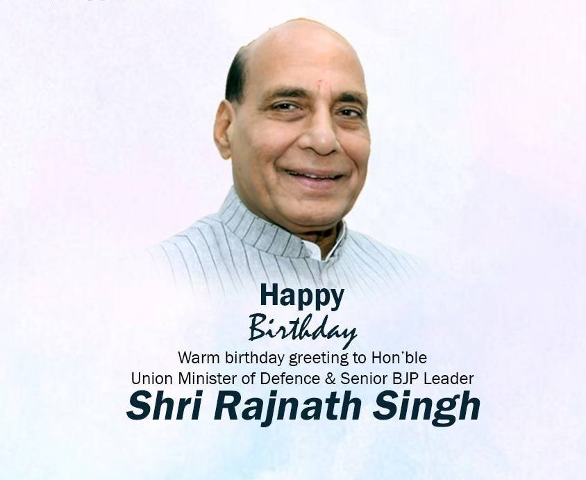 Happy Birthday Shri Rajnath Singh ji 