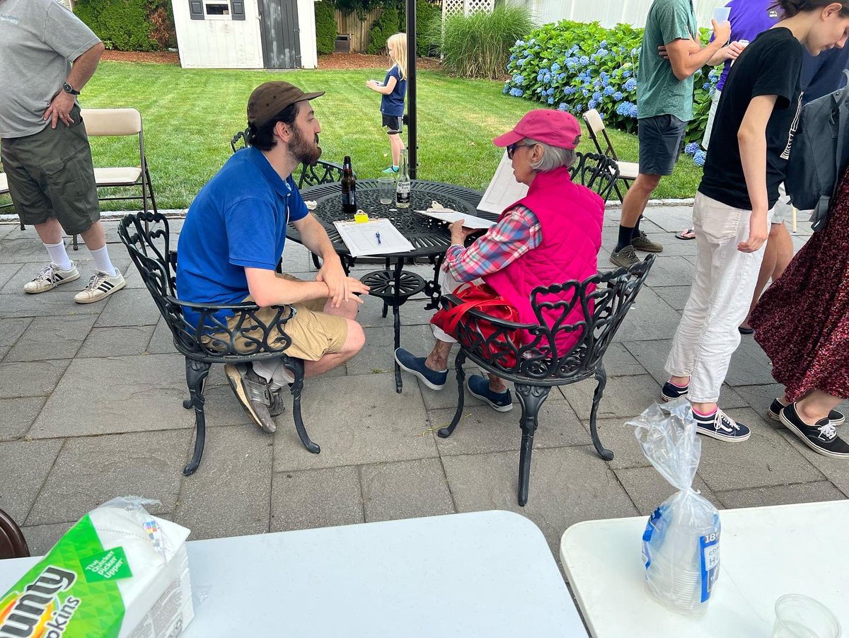 bhenriesri's tweet photo. I scream, you scream, we all scream for bold policy change made by everyday working class people in the RI Statehouse! Loved chatting with our overlapping communities yesterday with these two amazing RI Senate candidates, @GregoryGrecoRI (D18) and @MDuckworthRI (D14)! 🍦 https://t.co/aJWYOeUCwz
