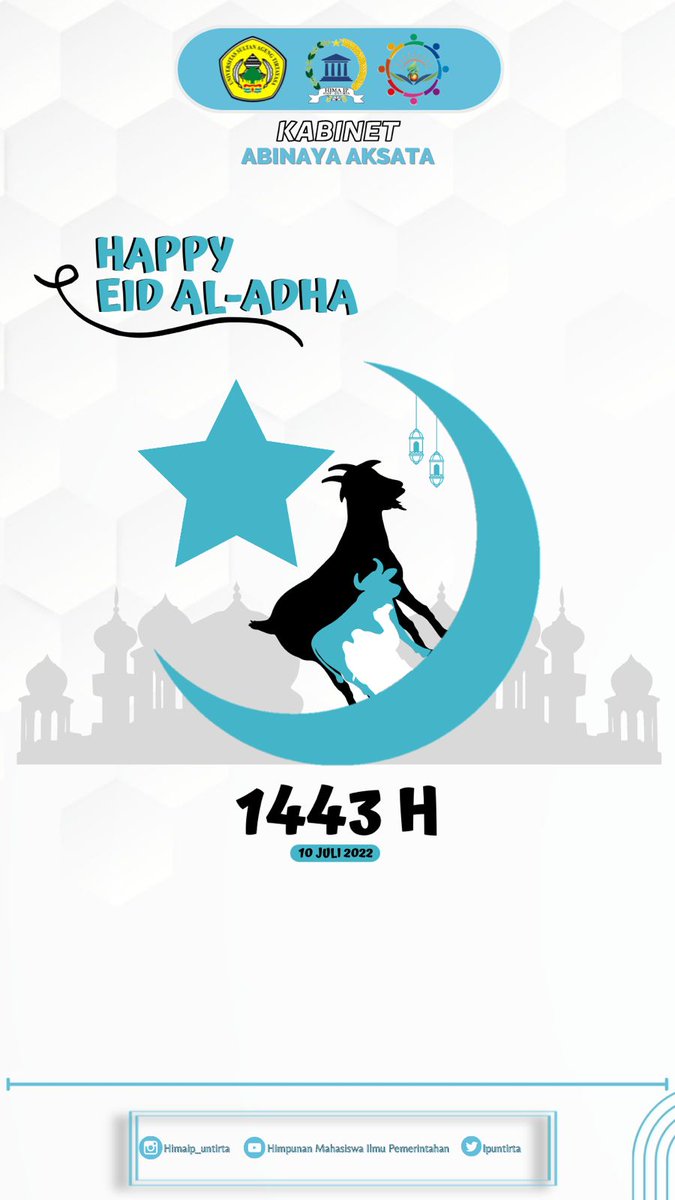[Selamat Hari Raya Idul Adha 1443] 
Semoga kita bisa memaknai pengorbanan dan keikhlasan di hari yang suci ini.
_________________
Departemen Media dan Informasi 
Himpunan Mahasiswa Ilmu Pemerintahan
Kabinet Abinaya Aksata 
Dedikatif, Responsif dan Kreatif