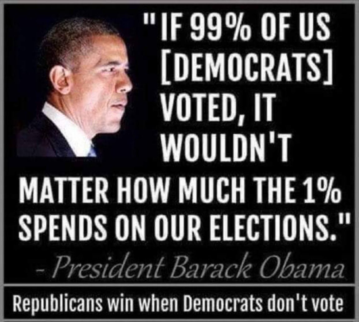 President Obama is 100% correct. If we #VoteBlue We Win. Do not cede one seat in Congress to Republicans. The Republic is ours to keep on November 8th. Comment #VoteBlue2022 & RT if you Agree with President Obama!