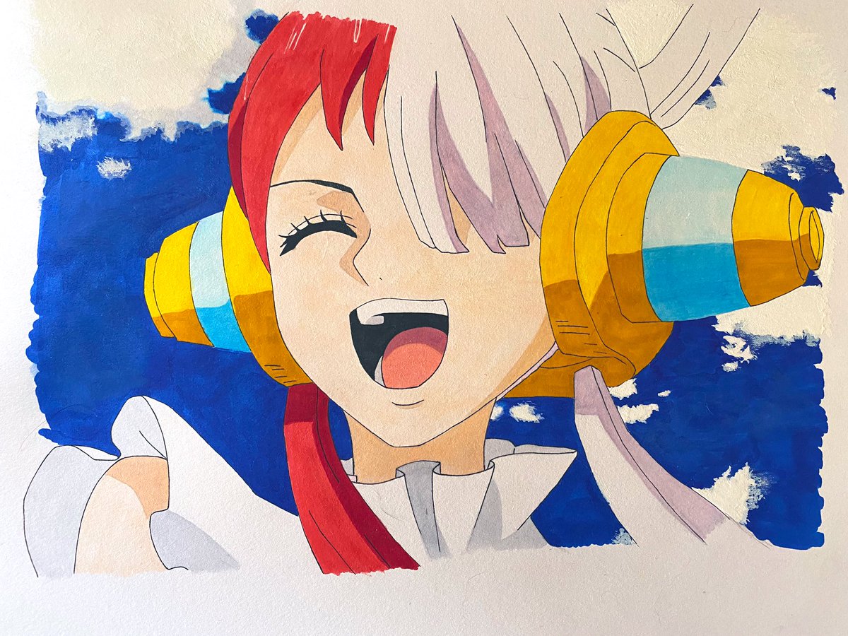 H3fDi's tweet photo. #イラスト好きな人と繋がりたい 
#ワンピースフィルムRED 
#模写 
上手く描けました🎶 https://t.co/RvGhlmK7JJ