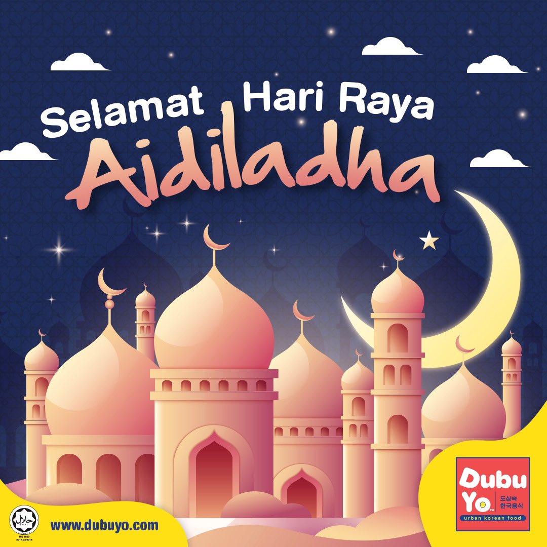 dubuyomy's tweet photo. Salam Aidiladha kepada semua umat Islam 🌙 

#DubuYo #SeoulAwesome #koreanfood #urbankoreanfood #eidaladha #aidiladha https://t.co/O3atIJidHo