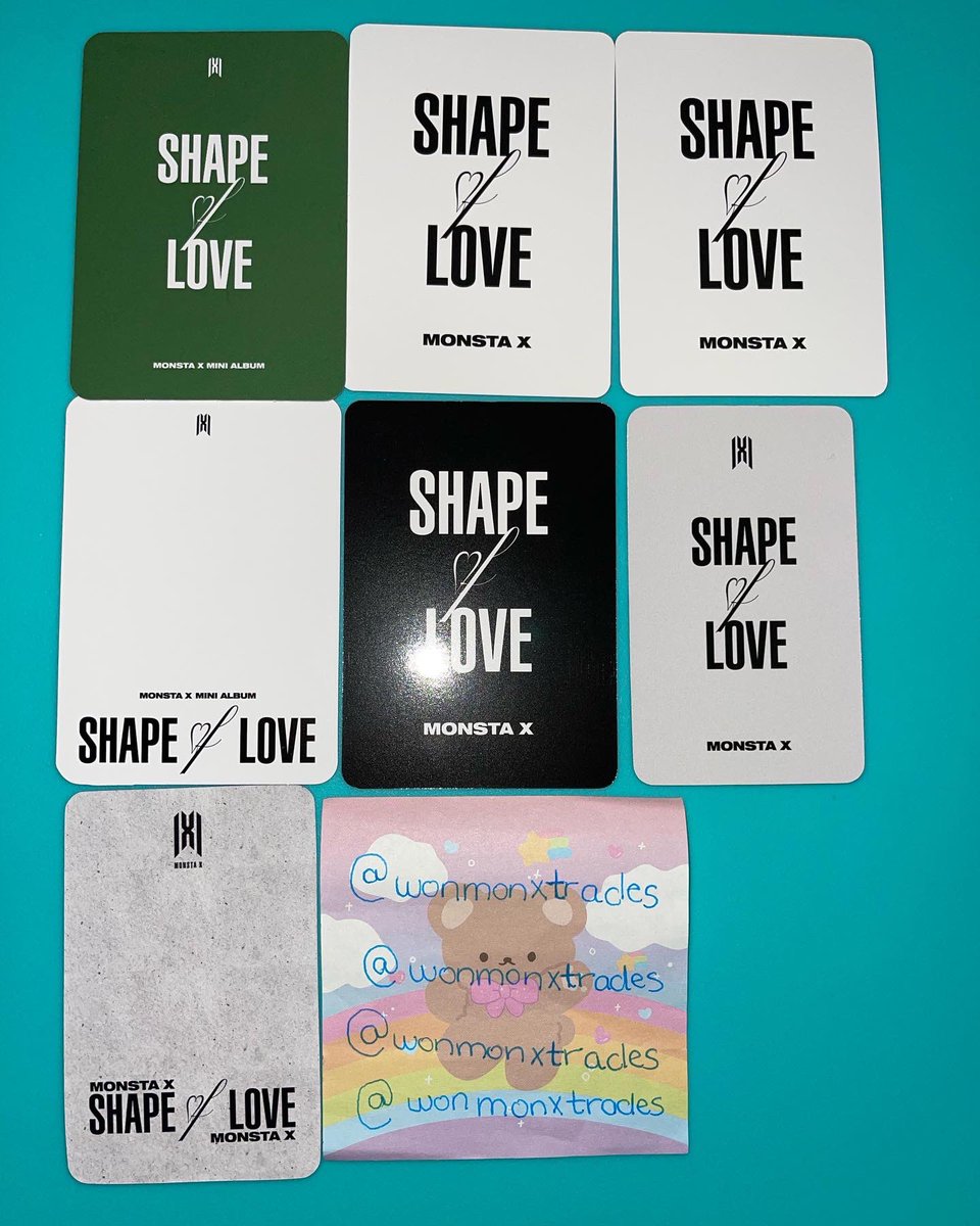 hextrading's tweet photo. WTT - Shape Of Love, Monsta X 

Have: 
Pictured, various POBs

Want: 
unmarked Changkyun POBs on third pic 

USA only, open to CAN 🇨🇦 
20+ trade proofs
Tracked shipping
DM me or comment 

@helperkyun @kpoptradeusa @photocard_kpop @TradePCHere @kpopthriftshop @monbebeUStrade https://t.co/Rh7GAXUFkN