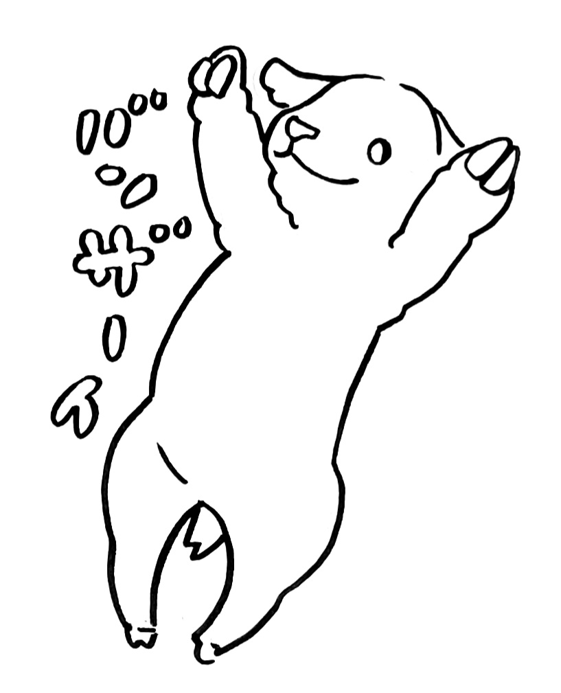 大安とモコモコした動物をそえて。 