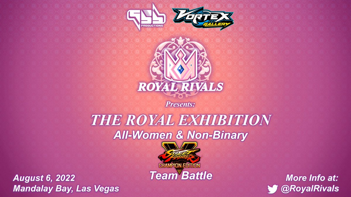 956Productions's tweet photo. @shiburizu @DarylBunao @Chickzama @CxR_Coren @acekingoffsuit @EVO @kingbutt69 @junkfoodarcades @msiUSA @hagure But wait…There's More!

Shoutouts to the @RoyalRivals crew for bring a SFV 3v3 Exhibition to Vortex Gallery!

Definitely give them a follow for more news on this awesome event! https://t.co/DOAOvW0CQZ
