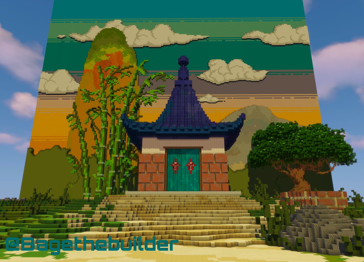 Granpa gohan's house #minecraft #dragonball