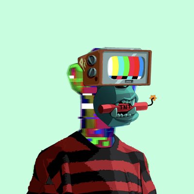 OLYsounds's tweet photo. I found me. Hanging this in my living room @Primatesnft @GlitchDAO https://t.co/4YAZSl5gPd