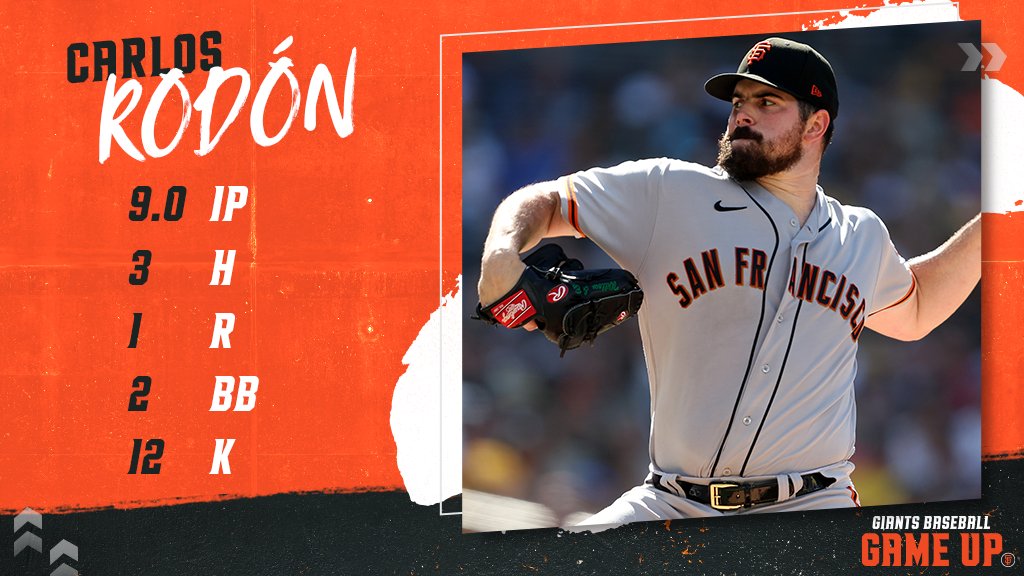 SFGiants's tweet photo. COMPLETE GAME CARLOS 😤 https://t.co/YxEggowSoW