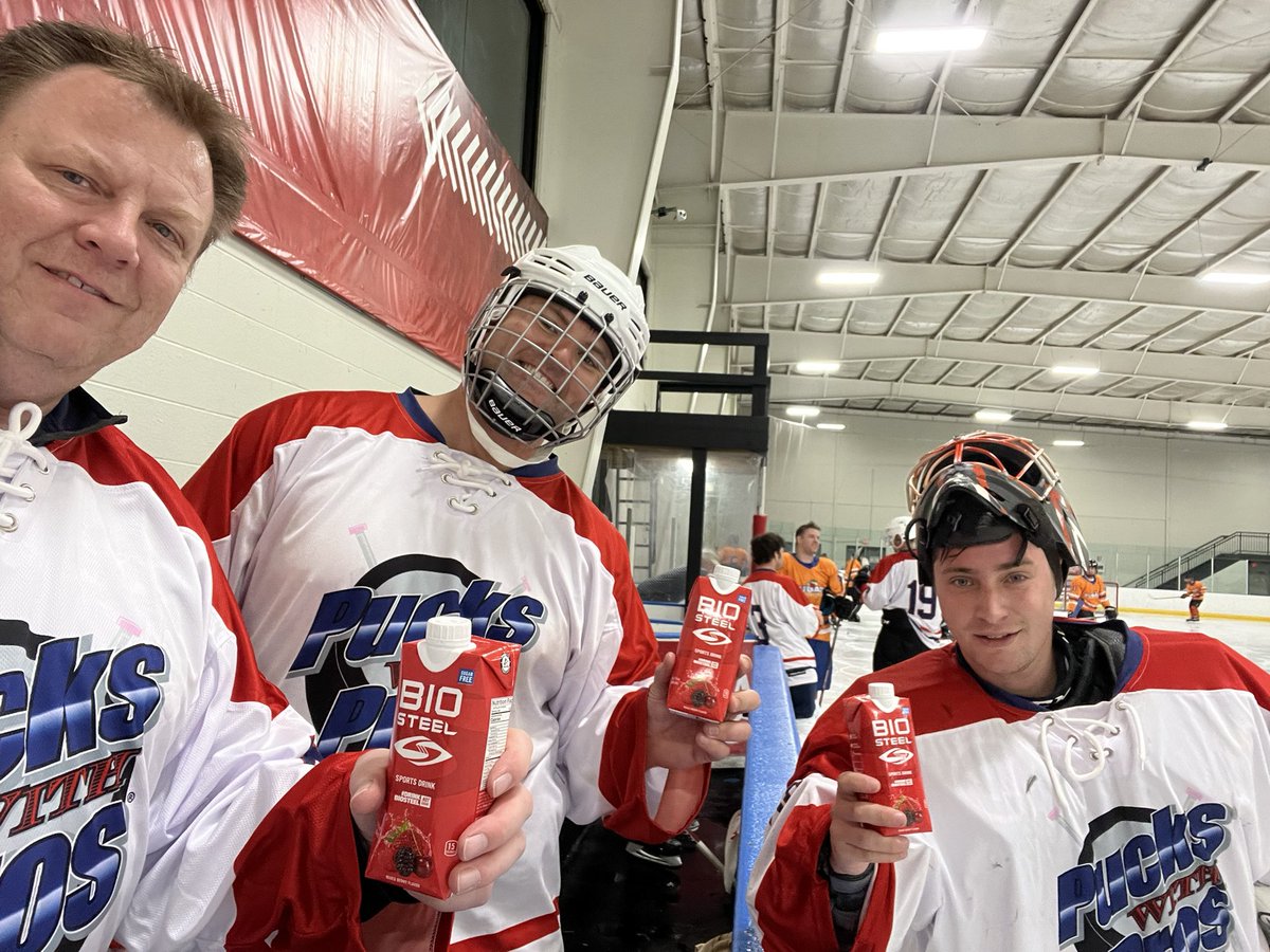 #drinkthepink #biosteel #Hockey #puckswithpros #hockey