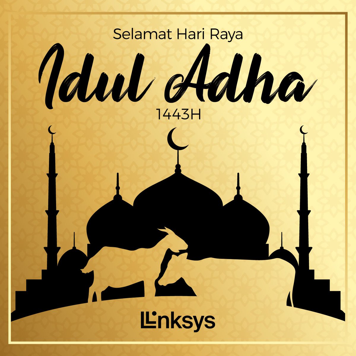 Selamat Idul Adha 1443 H. Semoga esensi utama dari kurban akan selalu mengingatkan kita untuk selalu berbagi kepada sesama. 

#Linksys #LinksysID #LinksysIndonesia #IdulAdha #IdulAdha2022 #IdulAdha1443H