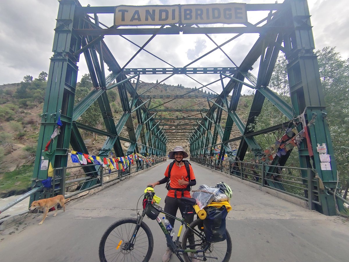 Tandi bridge manali leh higway
Wheels for green 
#wheelsforgreen #adoptree #allindiacycletour #cycleyatrivihar
#leh #lehladakh