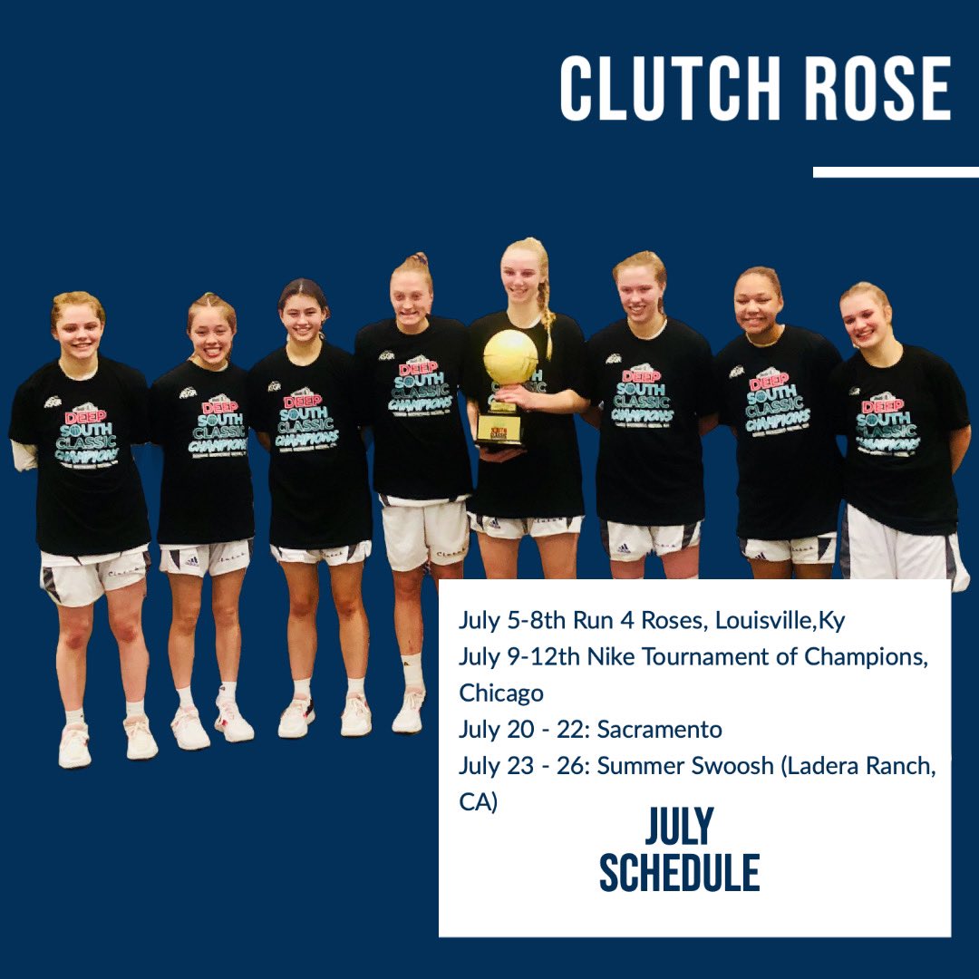 Proud of CLUTCH PLAYERS ROSE!!! They  can flat out play at the next level. Come watch these very talented young ladies who play great team basketball. They score, create for one another, have a high b-ball IQ and defend. <a href="/zoeborter/">Zoe Borter</a> <a href="/laineyspear/">laineyspear</a> <a href="/NaroMaddie/">Madison Naro</a> <a href="/kyrah_daniels/">Kyrah Daniels</a> <a href="/emma/">Emma</a>