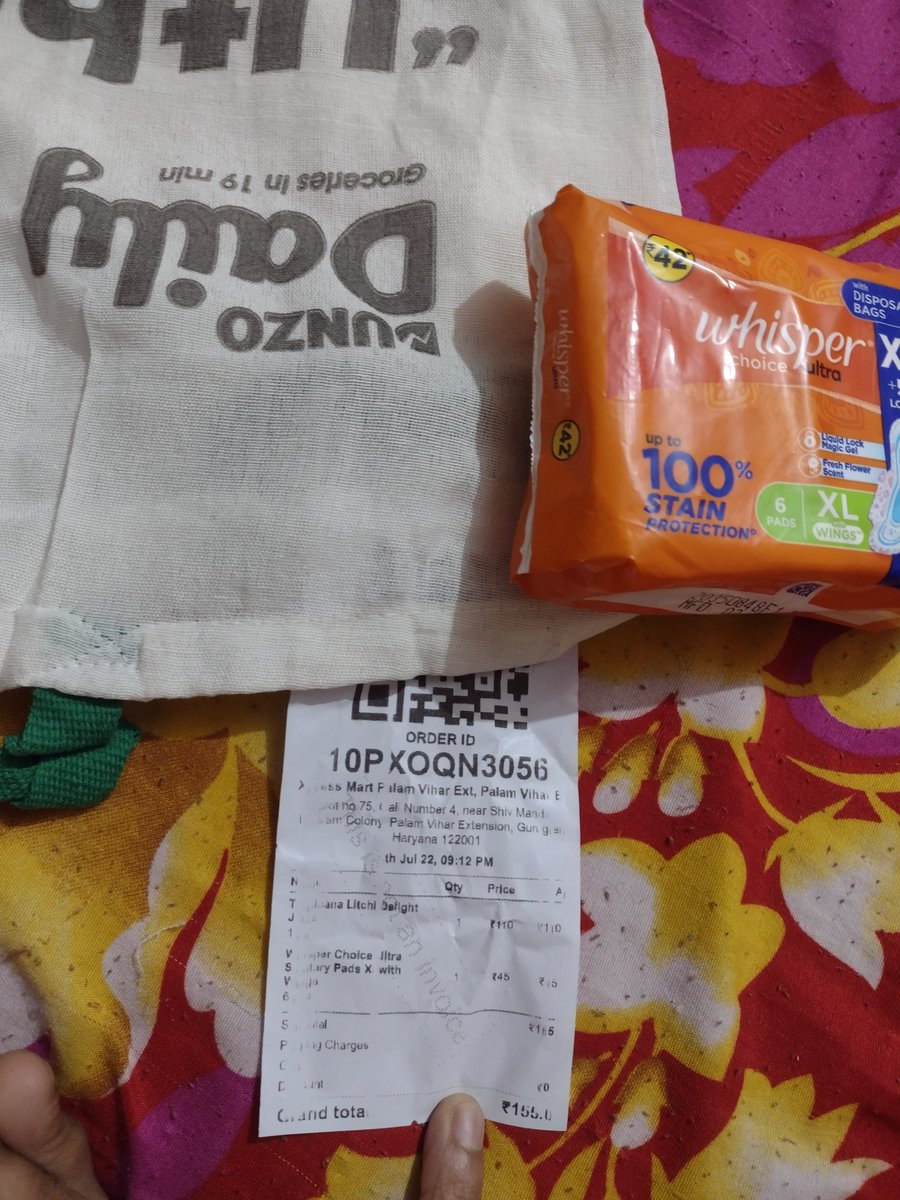 Hi @DunzoIt , never imagined this will happen .. Charging more than MRP Why ?  rs45 has been charged instead of rs. 42(inclusive of all taxes). 
#DunzoDaily #Delhi #Gurgaon #Noida #Hyderabad #Bengaluru  #Chennai #mumbai #pune