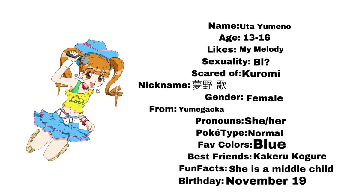 animehelpguide's tweet photo. Uta-Chan profile #anime #OnegaiMyMelody https://t.co/6BqwWZP9n0
