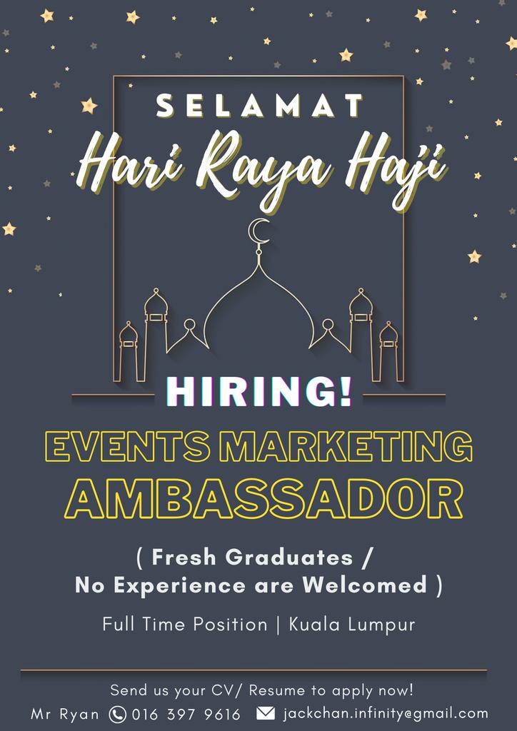 RyanCha41931241's tweet photo. Immediate Hiring

Kindly dm your resume for enquiries!

@Peluang_KerjaMY @Oh_KerjaKosong @twt_kerja @Twt_IklanKerja @twtkerjakosongg
@Peluang_KerjaMY @haikerja @Jobkerjaya @JobVacanciesMY 

#kerjakosong #hiring2022 #jawatan #vacancy #Hiring #Recruitment #marketing #harirayahaji https://t.co/Uu8tWdh5Iy