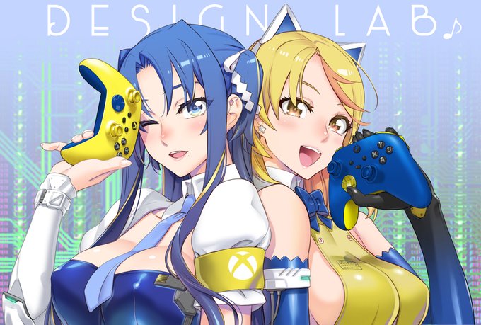 オーダーしてたコントローラーが届いてテンションが爆上がったので兄者とコラボイラスト的なもの描きましたよ!INAZUMAコントローラー(黄色いほう)可愛くてよし! 