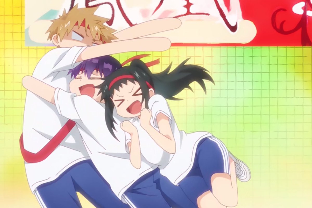 อั่ก —

   ส่งเสียงท้วงขึ้นทันทีหลังจากที่โดนอิซึมิและเนโกซากิวิ่งพุ่งเข้ามากระโดดใส่อย่างจัง ๆ

ชนะแล้ว ~ ชนะแล้ว แอ่ก —