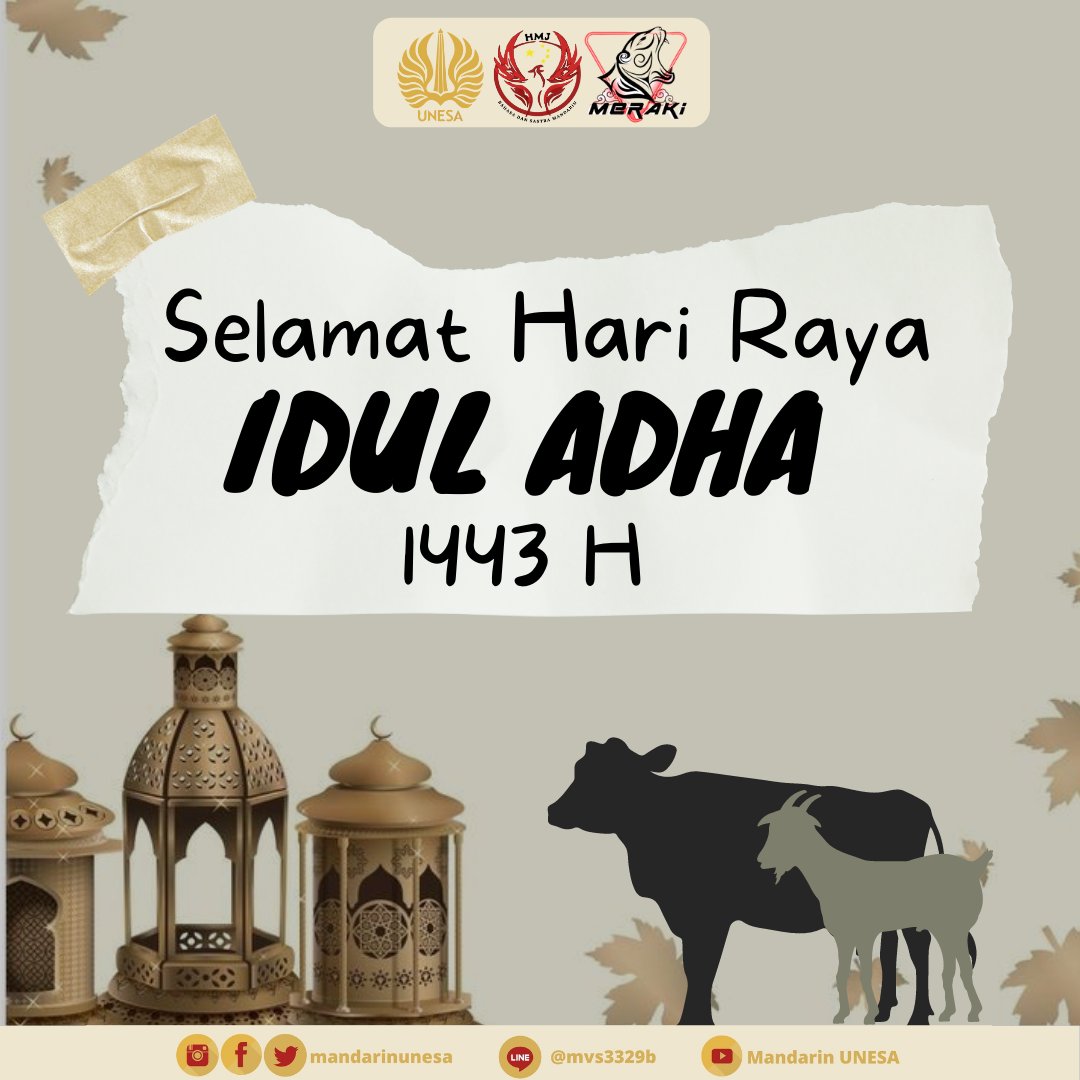 MandarinUnesa's tweet photo. [🕌Selamat Hari Raya Idul Adha 1443 H🕌]

Semoga semua cahaya surga menyinari kita semua dan orang yang kita cintai di hari raya kali ini. 

_____________________________
Departemen Media
HMJ Bahasa Dan Sastra Mandarin 
Fakultas Bahasa Dan Seni
Universitas Negeri Surabaya https://t.co/hFwcEMzHmr