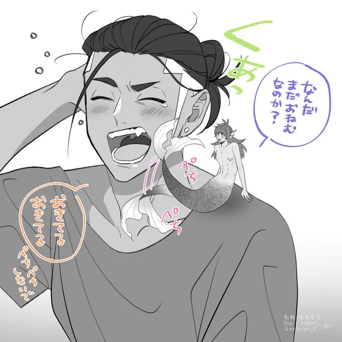 kbnとs人魚ンデさんの朝🔅 https://t.co/XWXHTKkr6f