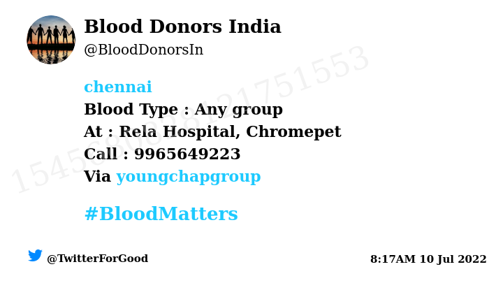 Blood Donors India tweet media