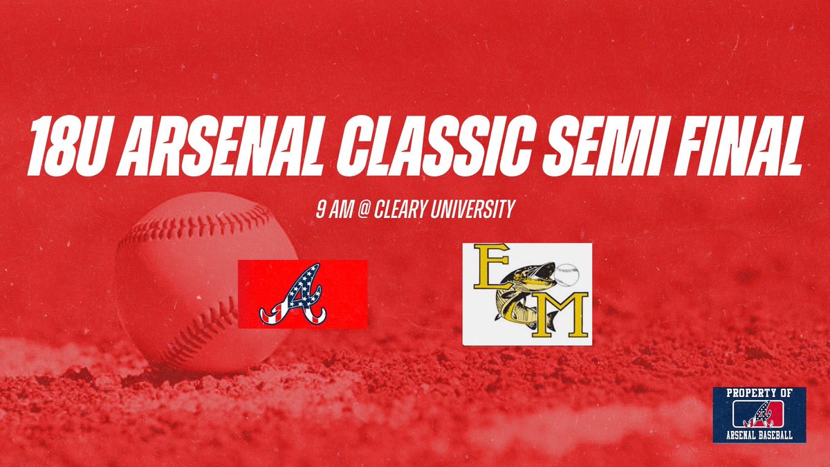 Arsenal Classic Semi Final match ups are set in the 16U &amp; 18U divisions. See you tomorrow for the final day of the classic. 

<a href="/USAPrimeMI/">USA Prime Michigan Baseball & Softball</a> <a href="/swow04/">Southwest Oakland Warriors</a>