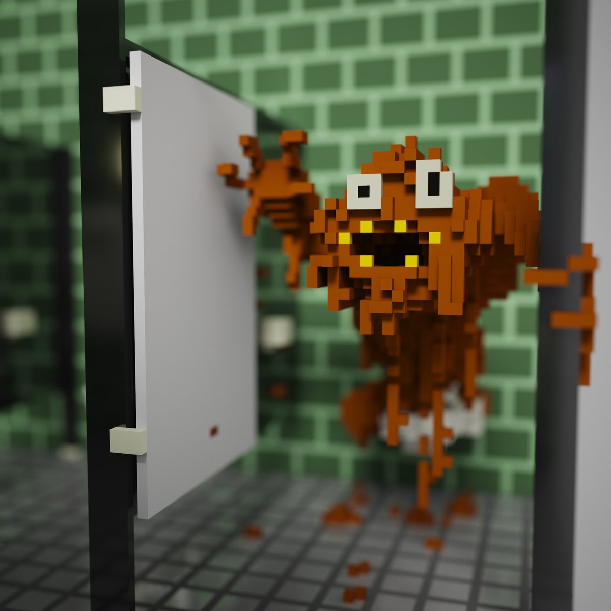 warehousephil's tweet photo. @TheSandboxGame Is plumber an option? #cleverwhatever has the toilet monsters covered.@MandyWayward makes the raddest porcelain thrones in the metaverse. #nftfacts https://t.co/vkdFqDmBuK